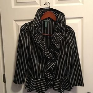 Gorgeous Ralph Lauren Ruffle Blouse